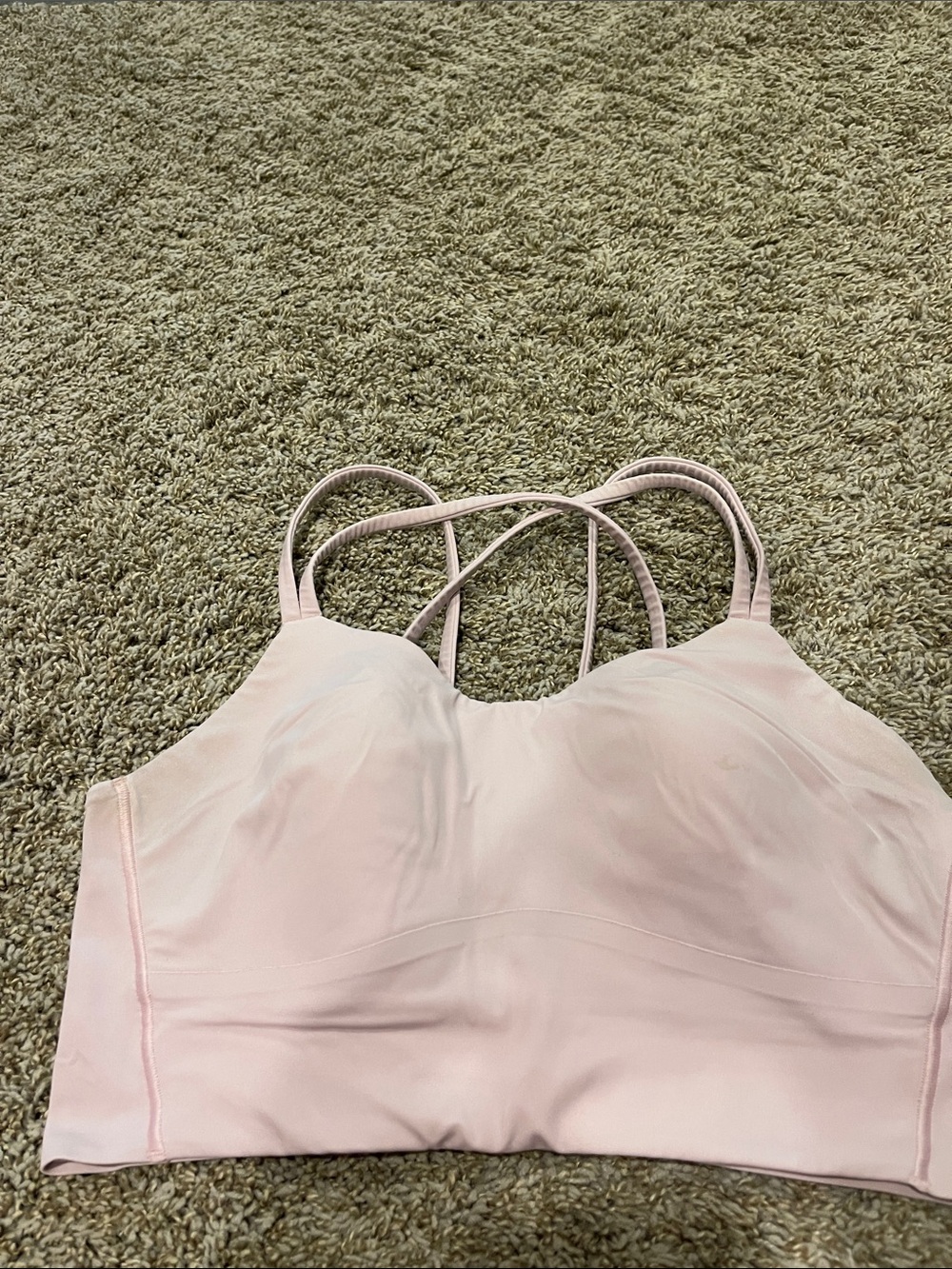 lululemon athletica Light Pink Strappy Sports Bra